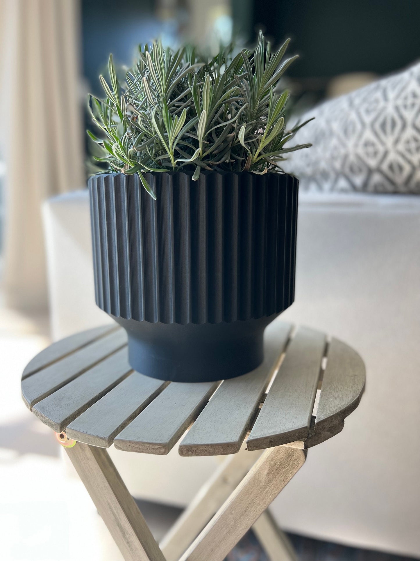 Black Classic Planter Pot