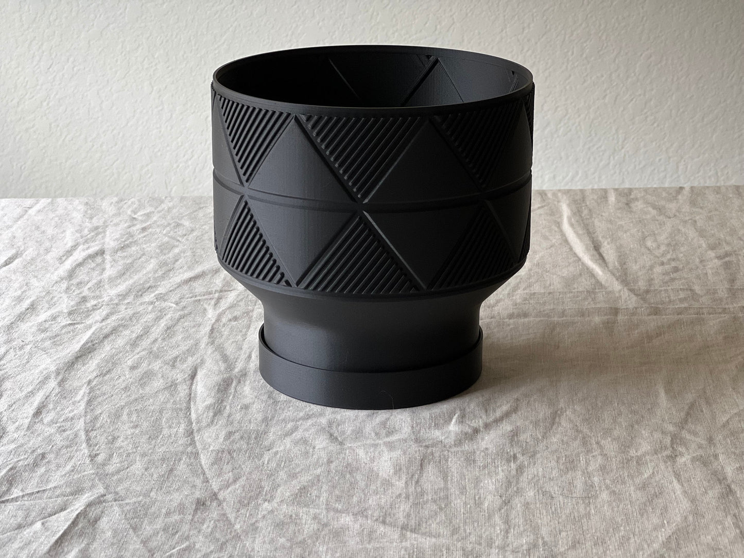 Black Triangle Planter Pot