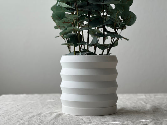 White Ziggy Planter Pot