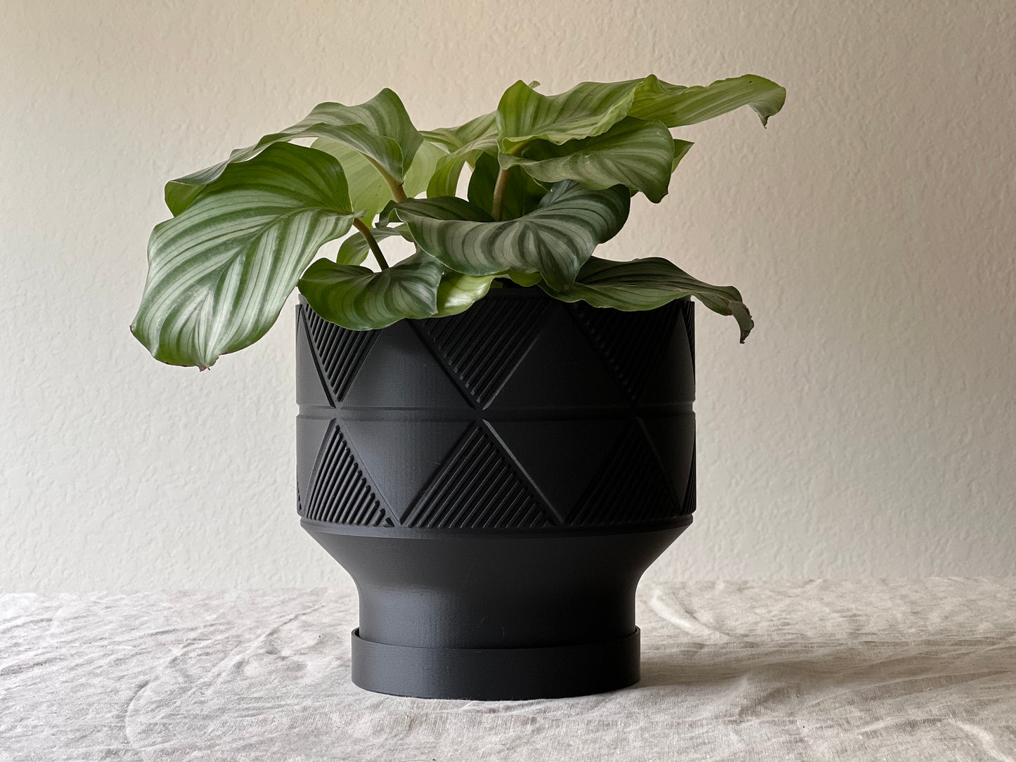 Black Triangle Planter Pot