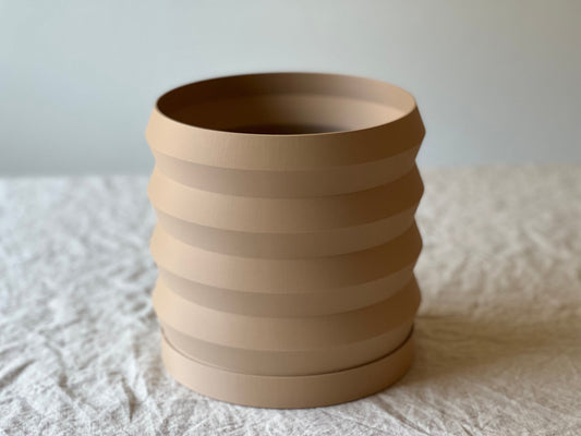 Beige Ziggy Planter Pot