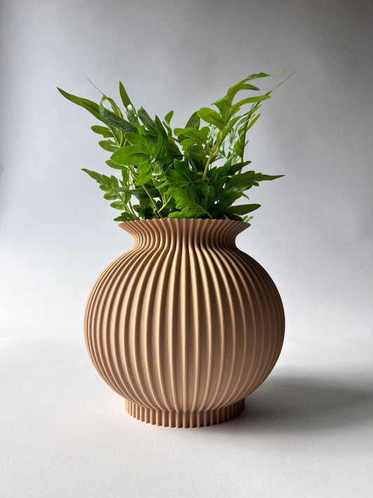 Beige Dumpling Planter Pot